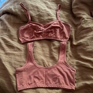 ARQ Terracotta Bras in Size Medium Bandeau and Wide Strap